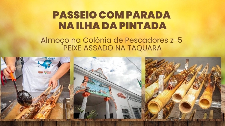  Passeio com parada na Ilha da Pintada - Passeio de Barco em Porto Alegre